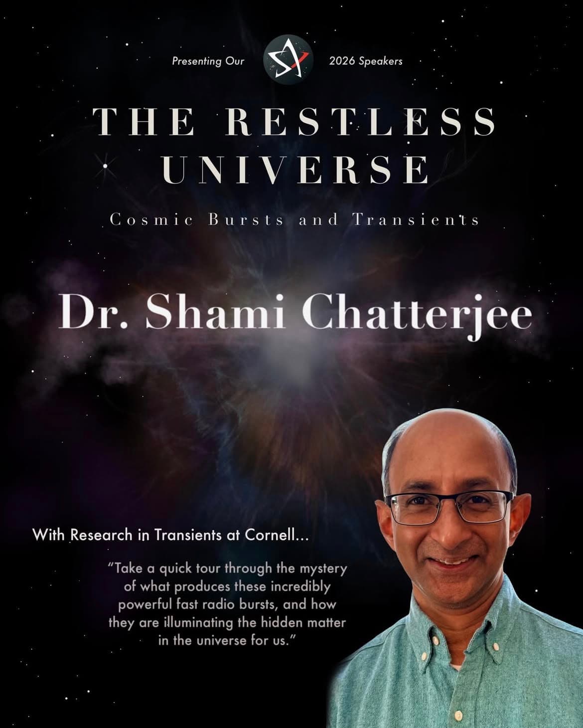 Presenting Our 2026 Speakers…Dr. Shami Chatterjee